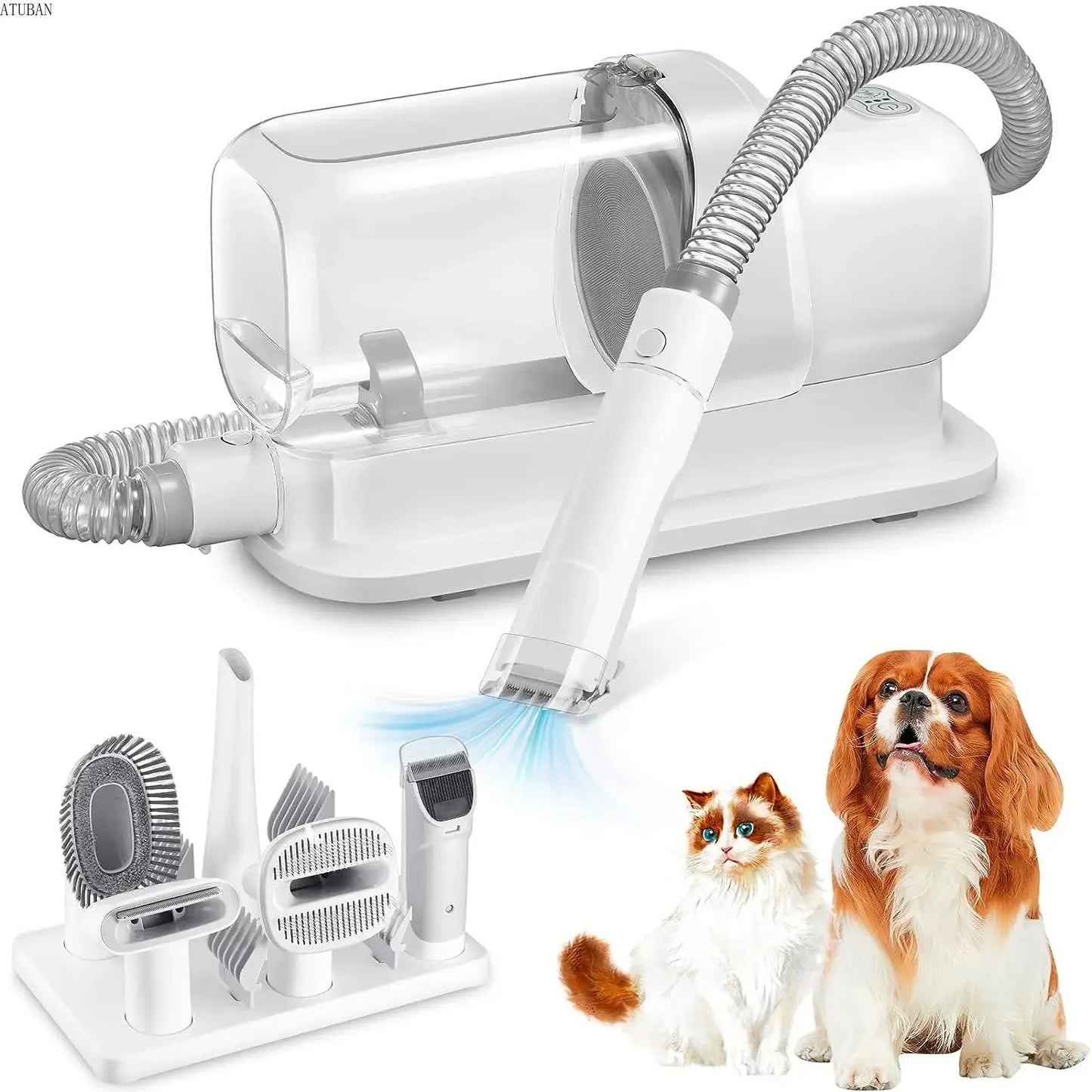 Pet Grooming Vacuum Kit – 2.3L Capacity