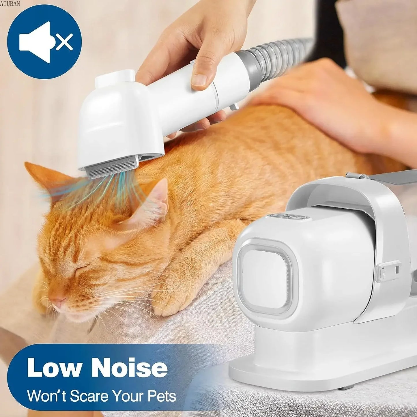 Pet Grooming Vacuum Kit – 2.3L Capacity